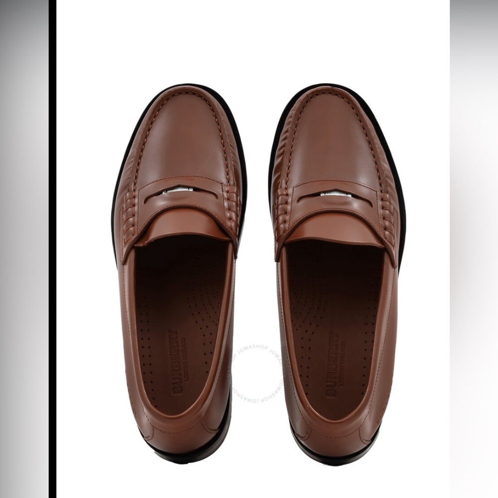 Burberry Ladies Rupert Leather Penny Loafers - Picture 4 of 8